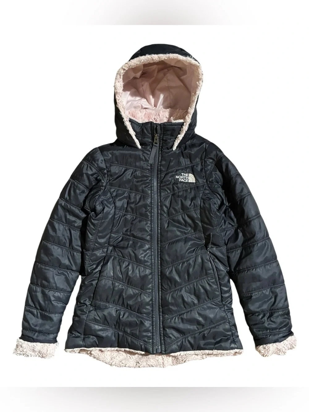 The North Face Reversible Mossbud Swirl Jacket Gray
